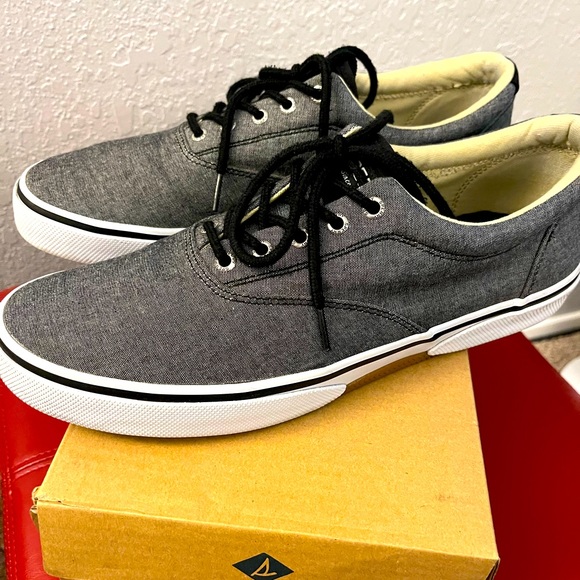 Sperry Other - Sperry Halyard Chambray Sneaker Memory Foam Size 12